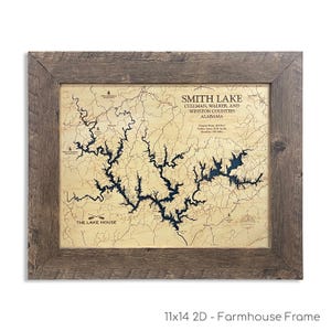 Smith Lake Map, Smith Lake, Cabin Decor, Camping Map, Wood Lake Map, Wood Lake Sign, Lake Art, Lake House Gift, Lake House Decor, Lake Map