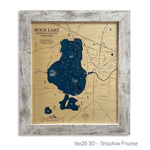 Mappa di Rock Lake, Rock Lake, Decorazioni per baite, Mappa del campeggio, Mappa di Wood Lake, Cartello di Wood Lake, Arte del lago, Regalo per casa sul lago, Decorazioni per casa sul lago, Mappa del lago