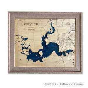 Caddo Lake Map, Caddo Lake, Lake Sign, Wood Lake Map, Wood Lake Sign, Lake Art, Lake House Gift, Lake House Decor, Lake Map, Custom Lake