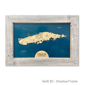 Mapa de Vieques, Puerto Rico, Mapa de Vieques, Regalo de Luna de Miel, Mapa de Madera, Regalo de Luna de Miel, Letrero de Playa, Letrero de Playa Personalizado, Decoración de Playa, Mapa de Contorno