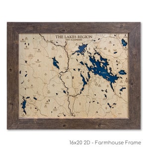 New Hampshire Lakes Region, Winnipesaukee, Holz See Karte, Holz See Zeichen, See Kunst, Haus See Geschenk, Haus See Dekor, See Karte, See See