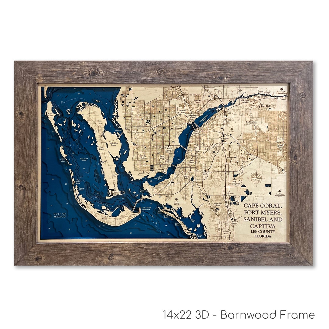Map Of Cape Coral Fort Myers