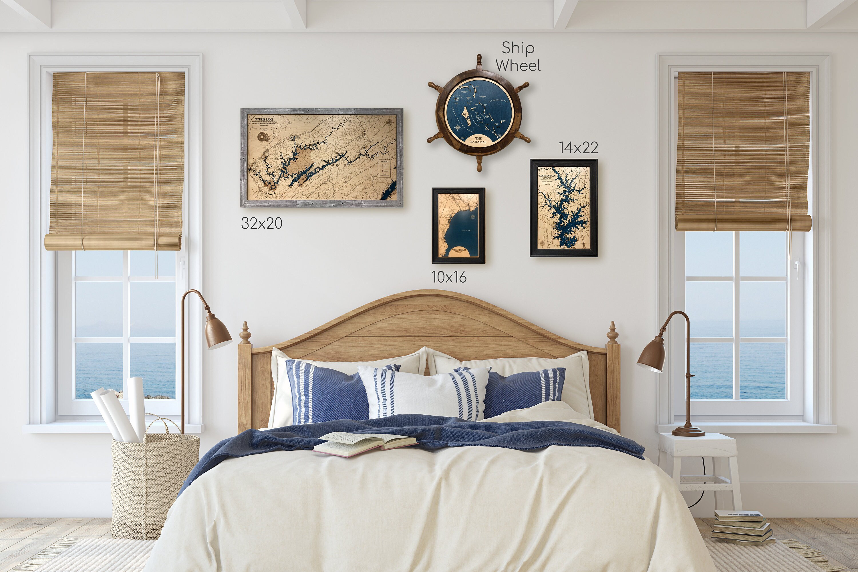 Big Trout Lake Big Trout Lake Map Custom Wood Map 3D Lake Etsy