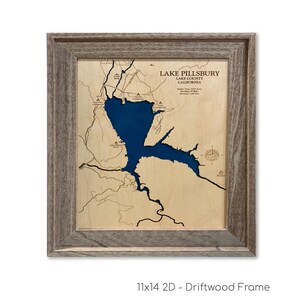 Lake Pillsbury Map, Lake Pillsbury, Wood Lake Map, Wood Lake Sign, Lake Art, Lake House Gift, Lake House Decor, Lake Map, Custom Lake