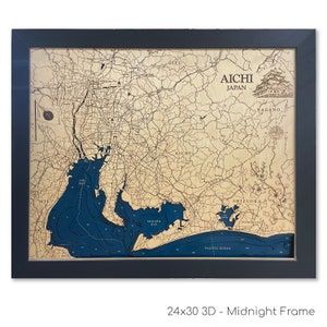 Wooden Japan Map, 3D Japan Map, Wood Japanese Map, Japan Map