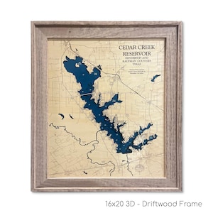 Cedar Creek Lake Map, Cedar Creek Lake, Wood Lake Map, Wood Lake Sign, Lake Art, Lake House Gift, Lake House Decor, Lake Map, Custom Lake