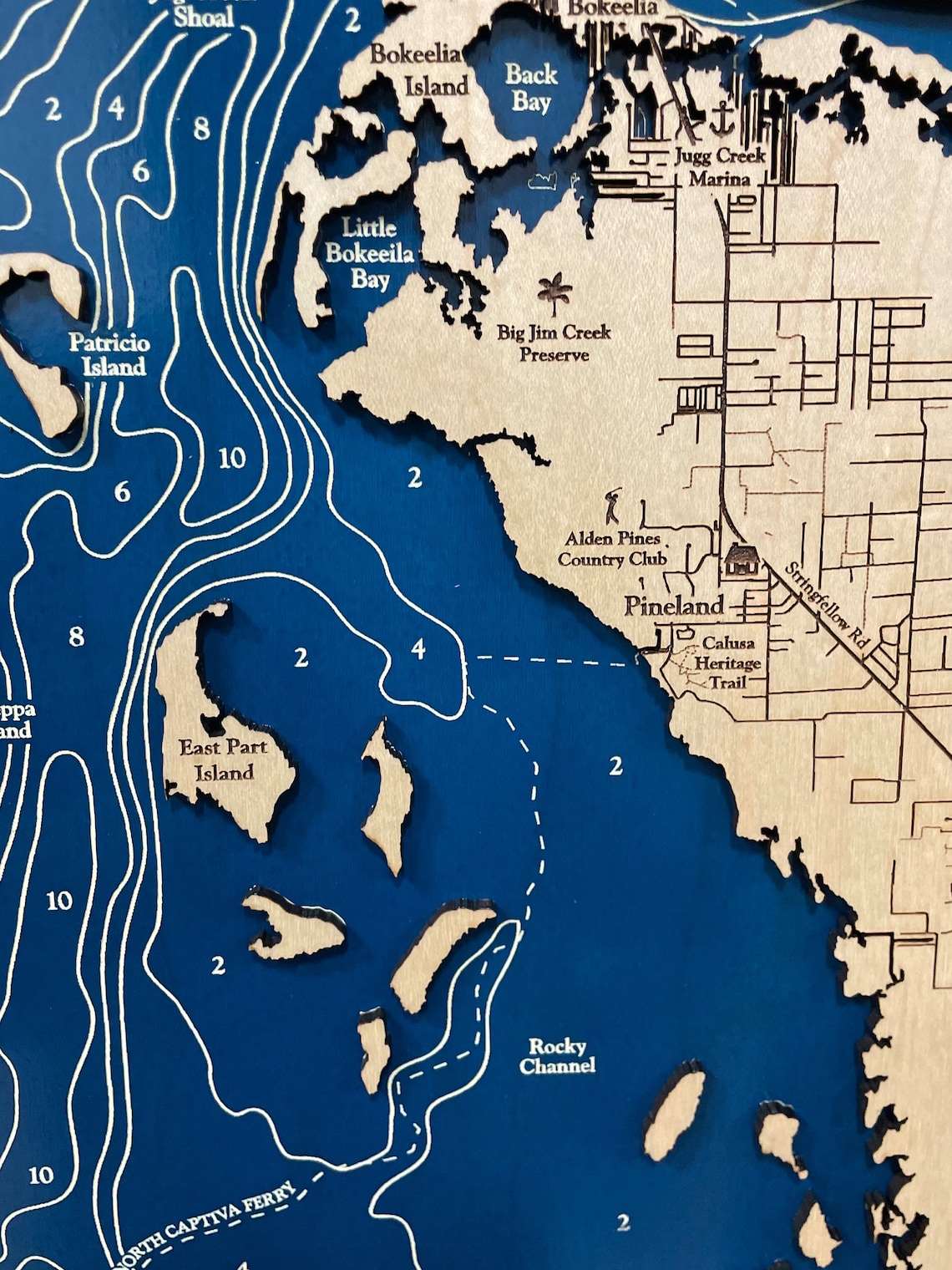 Pine Island Map Pine Island Florida Sanibel Map Captiva Etsy