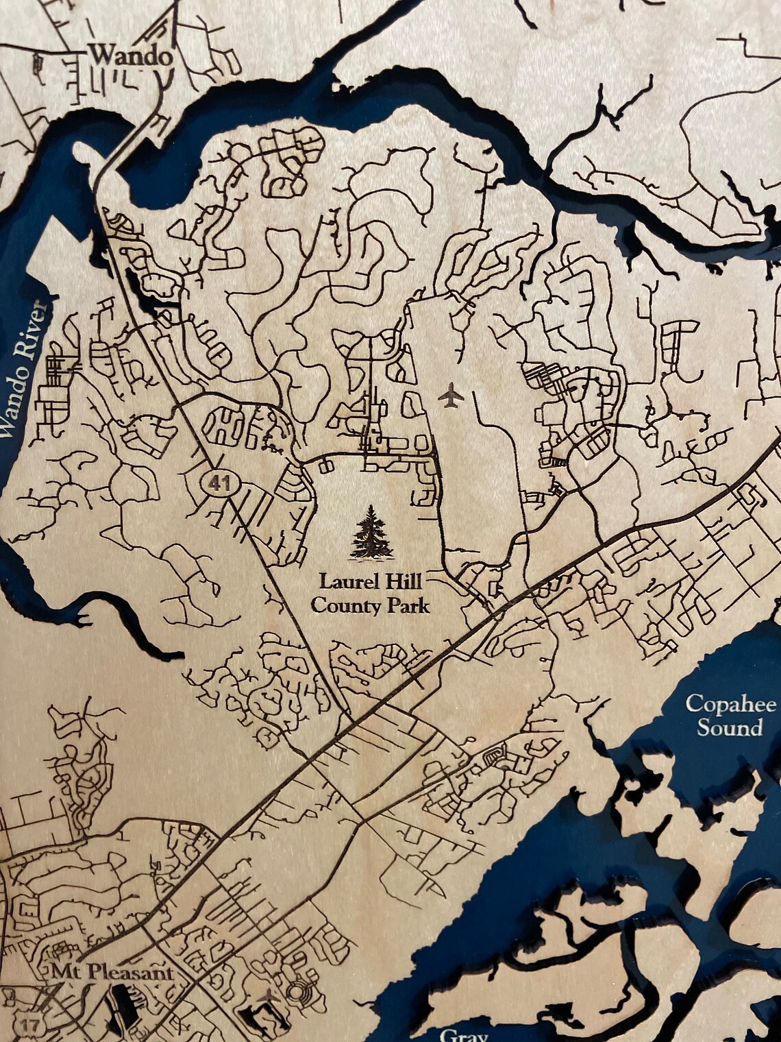 Bulls Bay Map Bulls Bay Custom Island Map Charleston Map Etsy