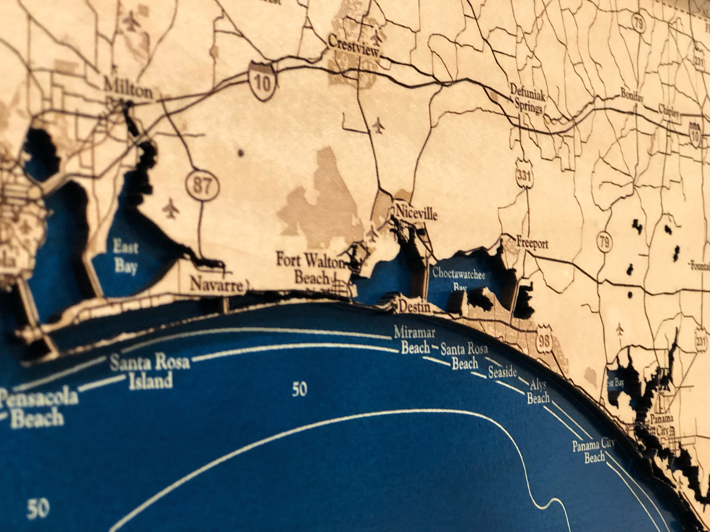 Forgotten Coast Map Custom Wood - Il Fullxfull.3182437752 1x1o 