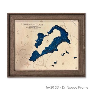 Nubanusit Lake Map, Nubanusit Lake, Wood Lake Map, Wood Lake Sign, Lake Art, Lake House Gift, Lake House Decor, Lake Map