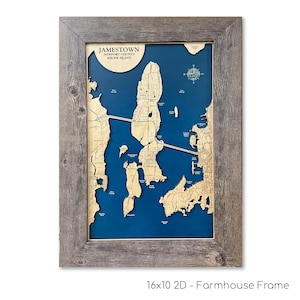 Jamestown Map, Rhode Island Map, Conanicut Island Map, New England Map, Beach House Decor, Beach Gift, Custom Beach Sign, Beach Decor