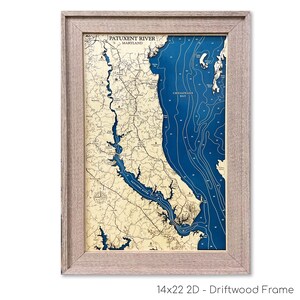 Patuxent River Map, Maryland Map, Maryland Coast Map, New England Map, Chesapeake Bay Map, Wood Map Art,