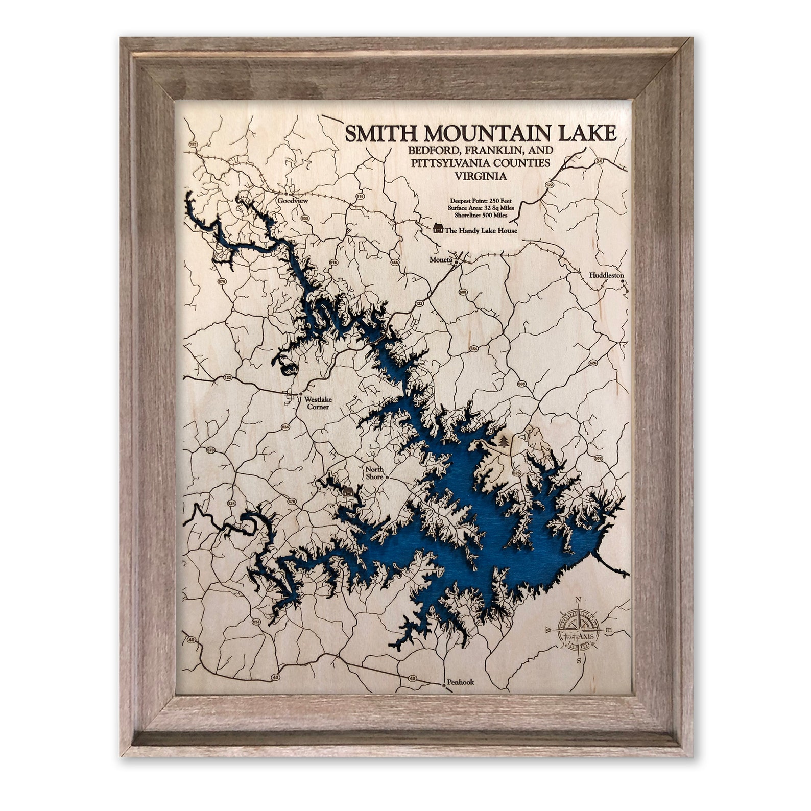 Smith mountain lake map