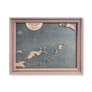 Mapa das Ilhas Virgens Britânicas, Mapa das Ilhas Virgens Britânicas, Mapa de Tortola, Mapa de Anegada, Mapa de madeira personalizado, Decoração de praia, Arte caribenha, Mapa das Ilhas Virgens, Lua de mel