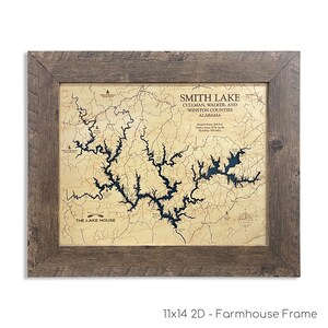 Smith Lake Map, Smith Lake, Cabin Decor, Camping Map, Wood Lake Map, Wood Lake Sign, Lake Art, Lake House Gift, Lake House Decor, Lake Map