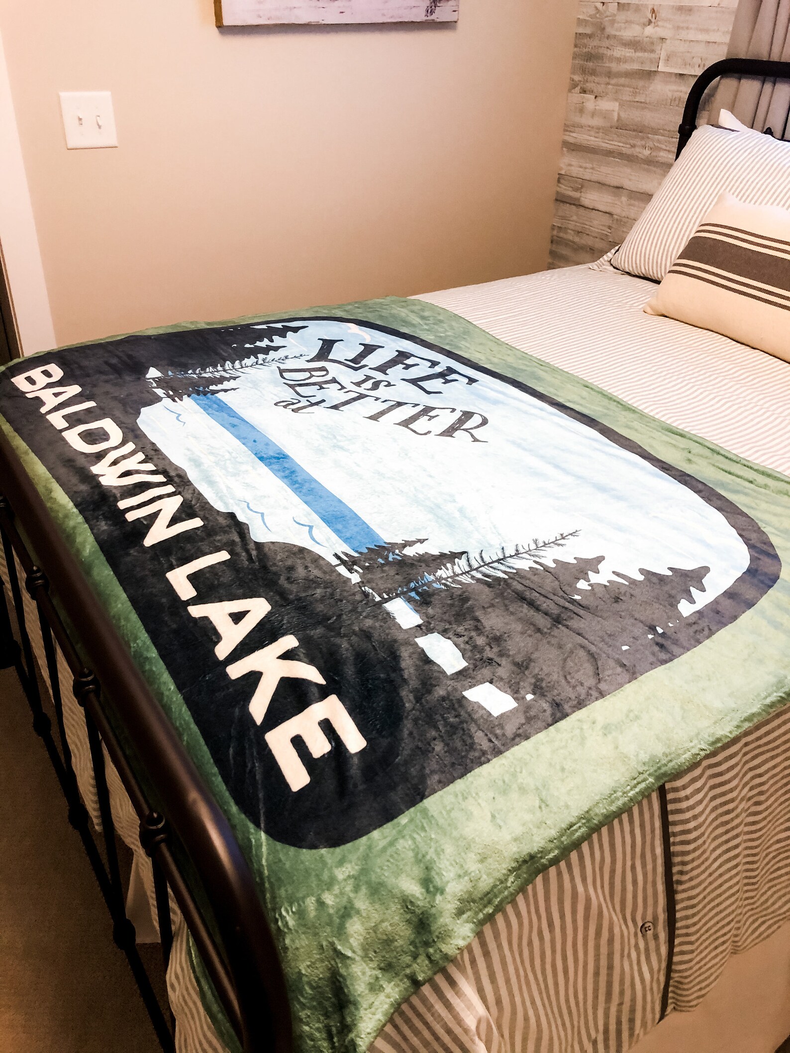 Custom Lake Blanket Lake Apparel Lake Home Decor Lake Life Etsy