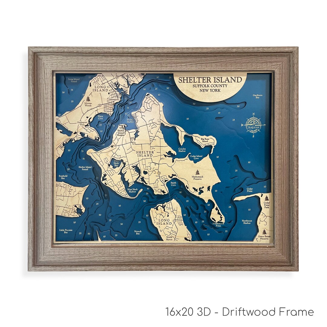 Shelter Island Map Long Island - Il 1080xN.4837626729 Mkwb