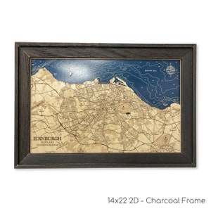 Edinburgh Karte, Schottland Karte, Benutzerdefinierte UK Karte, Vereinigtes Königreich Karte, Benutzerdefiniertes UK Zeichen, UK Geschenk, Edinburgh, Europa Geschenk