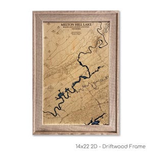 Melton Hill Lake Map, Wood Lake Map, Custom Lake Map, Custom Lake Sign, Custom Lake Art, Wood Lake Map, 3D Lake Map, Lake House Decor