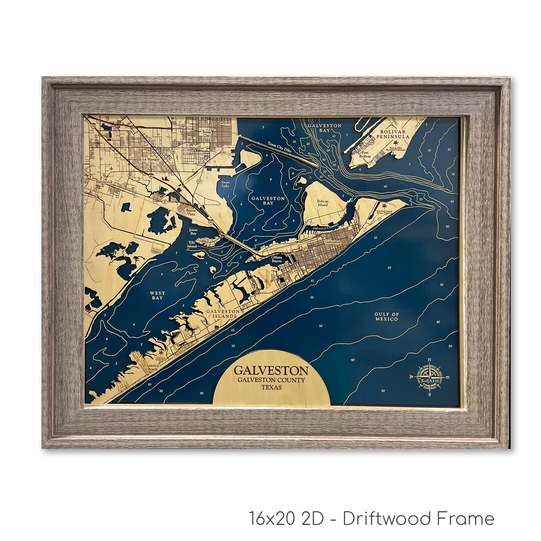 Galveston Map, Galveston Island Map, Texas City Map, Galveston Bay Map
