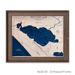 Brevoort Lake Map, Brevoort Lake, Wood Lake Map, Wood Lake Sign, Lake Art, Lake House Gift, Lake House Decor, Lake Map, Custom Lake