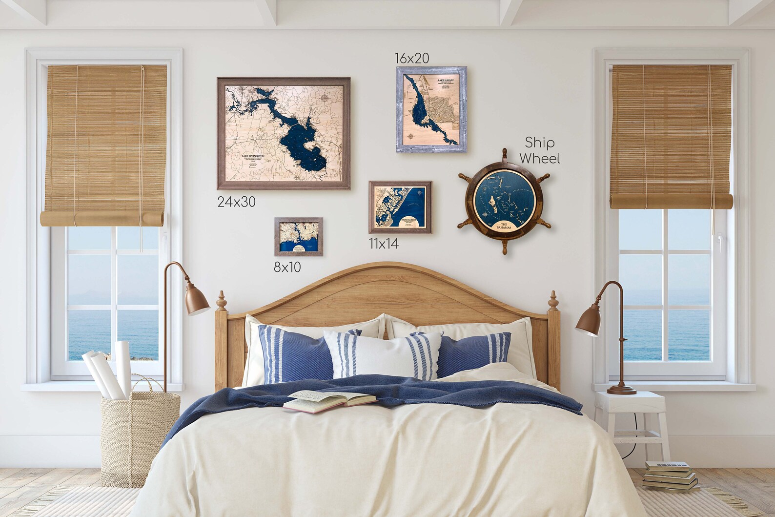 Lake Wallenpaupack Custom Wood Map 3D Wall Art Contour Map Etsy