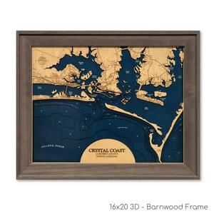 Crystal Coast Karte, Emerald Isle Karte, Beaufort Karte, Atlantik Stadt Karte, North Carolina Karte, Harkers Island, Cape Lookout, Strandhaus Dekor