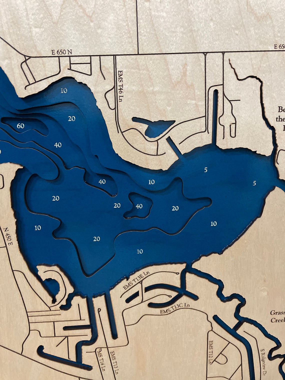 Tippecanoe Lake Map Lake Tippy Lake Custom Lake Map Custom Etsy
