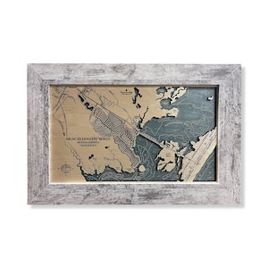 Beach Haven West, Beach Haven West Map, New Jersey Map, New Jersey Gift, Wood Map, Beach Sign, Custom Beach Sign, Beach Decor, Contour Map