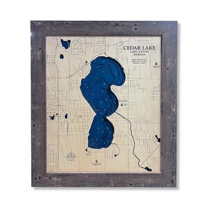 Cedar Lake Map, Cedar Lake, Wood Lake Map, Wood Lake Sign, Lake Art, Lake House Gift, Lake House Decor, Lake Map, Custom Lake