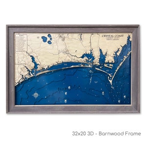 Crystal Coast Karte, Emerald Isle Karte, North Carolina Karte, Morehead City, Atlantik Strand, PNG Karte, Strandkarte Benutzerdefinierte, Strandhausdekor