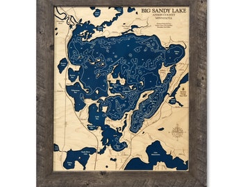 Big Sandy Lake Map Big Sandy Lake Map | Etsy