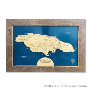 Jamaica, Jamaica Map, Custom Island Map, Caribbean Map, Wood Map, Wedding Gift, Beach Sign, Custom Beach Sign, Beach Decor, Contour Map