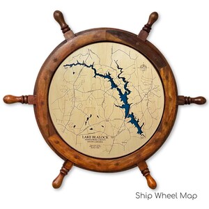 Lake Blalock Map, Lake Map, Custom Lake Map, Custom Lake Sign, Lake Gift, Lake Decor, Cabin Decor, Wood Lake Map, Lake House Decor, Lake Art