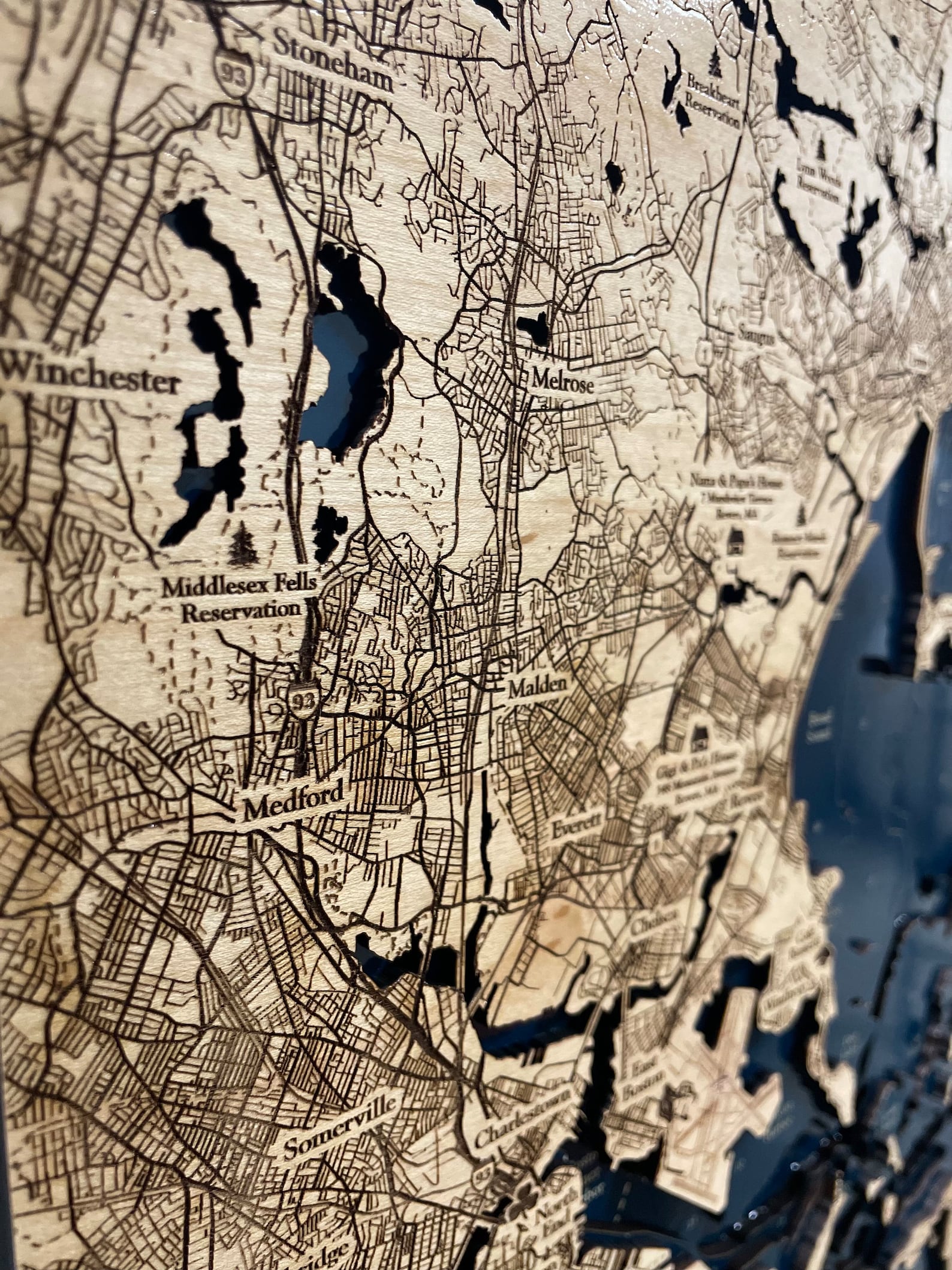 Boston North Shore Map, Boston Map, Boston Harbor Map, North Shore