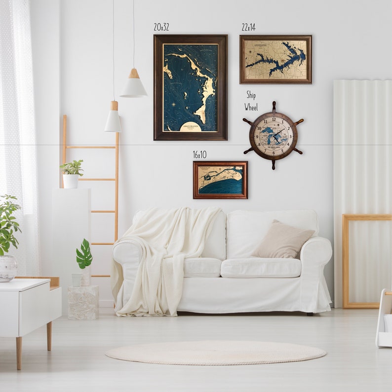 Cape Neddick Map Custom Wood Map Maine Art 3D Wall Art Etsy