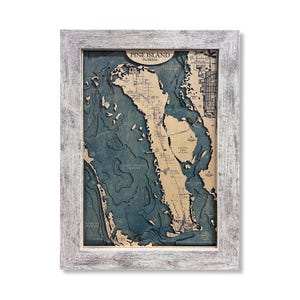 Pine Island Map, Pine Island Florida, Sanibel Map, Captiva Map, Beach House Decor, Custom Wood Map, Beach Sign, Custom Beach Sign, Matlacha