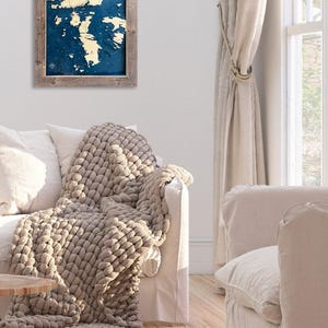 Moosebec Reach Map, Maine Coast, Maine Decor, Maine Sign, Custom Maine Map, Casco Bay, Beach House Decor, 3D Map, Beach Map, Beach Decor