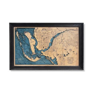 Cape Coral-kaart, Sanibel-kaart, Fort Myers-kaart, Lee County-kaart, Captiva-kaart, aangepaste kaart, aangepast strandbord, decor strandhuis, bord strandhuis