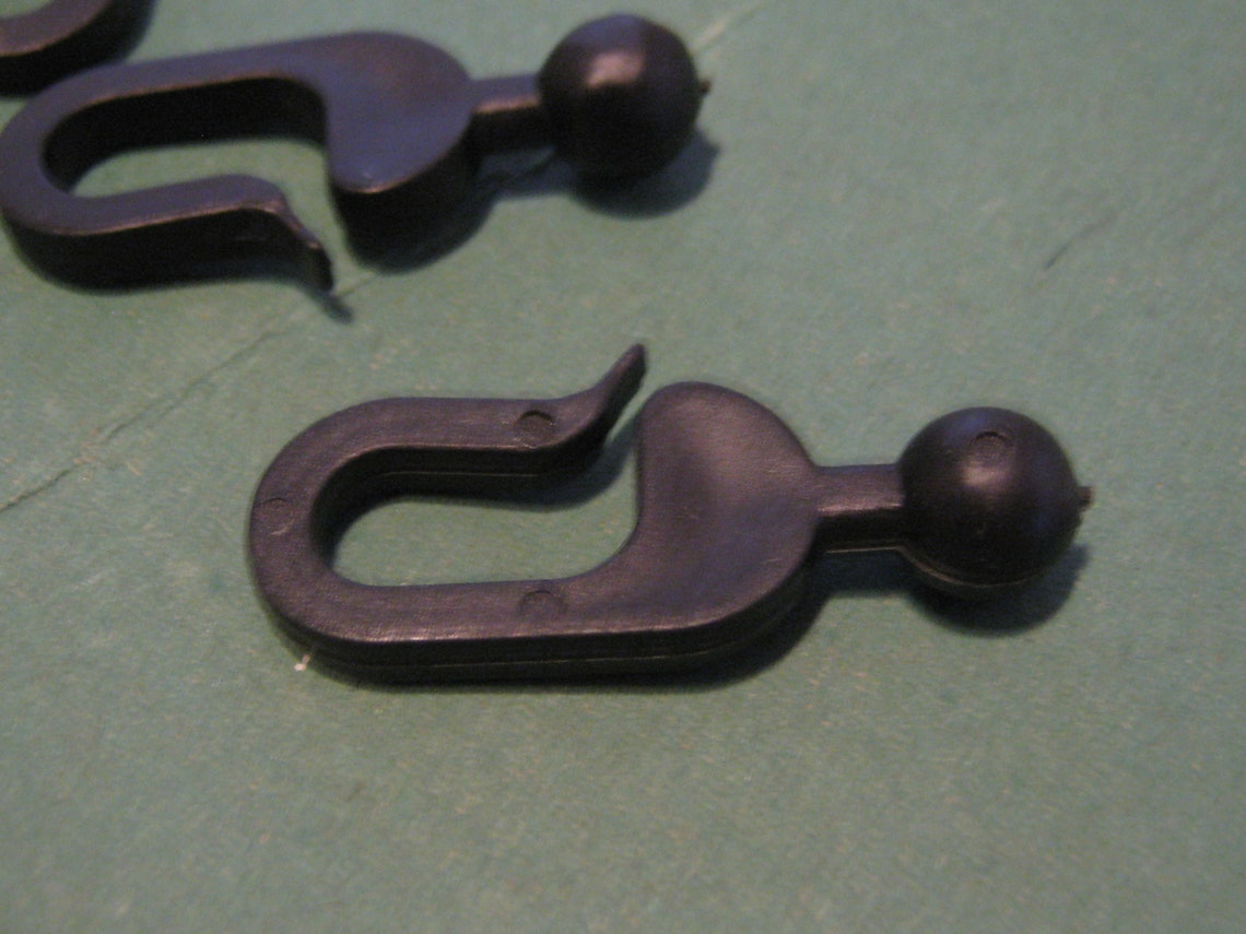 Replacement Black Ball End Railed Plastic Hooks for Gazebo Etsy