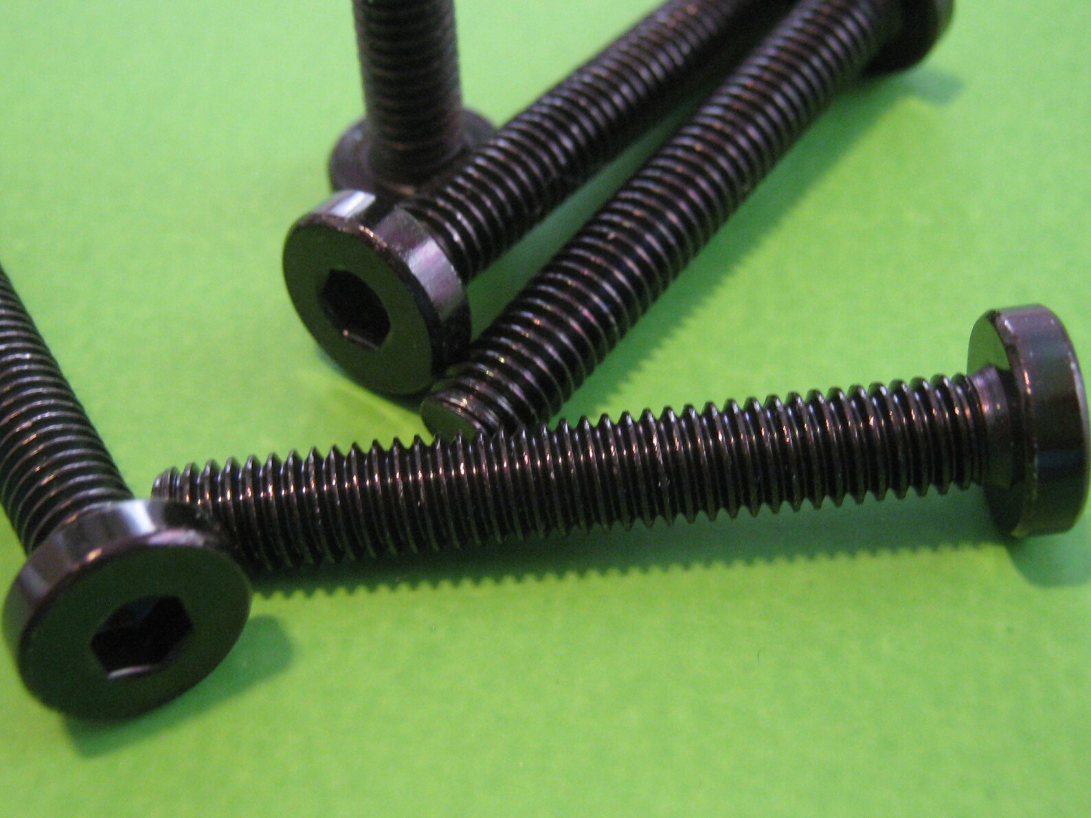 Flat Head Hex Drive BLACK Bolts M6x40mm for indoor and outdoor Etsy