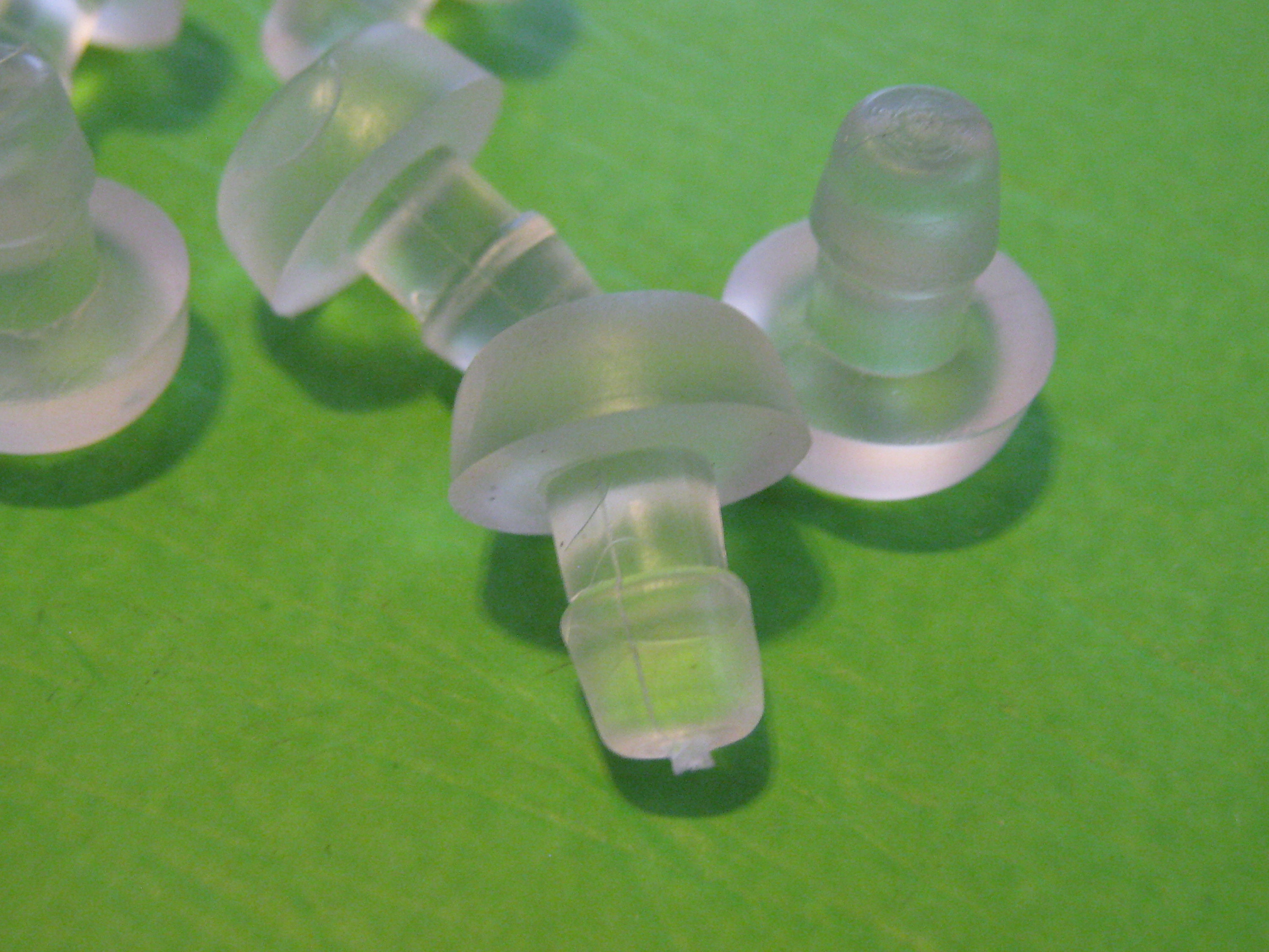 TSLRSA Transparante rubberen aanslagdempers, 100 stuks rubberen buffers, meubelbuffers, anti-botsingen, tafelbumpers voor kastdeuren, laden, glazen tafels