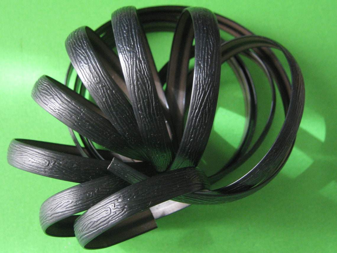 1meter 3.3ft Rattan Flat Strip BLACK repair synthetic Wicker Etsy