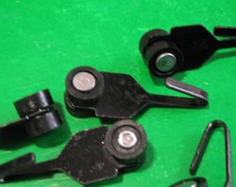 Replacement Railed Metal Slide Hooks on wheels for Gazebo Curtains or Mosquito Netting
