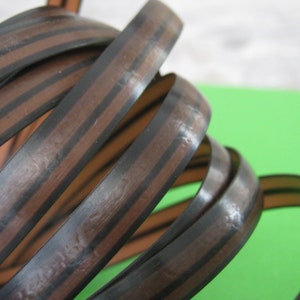 Replacement Rattan Flat Strip DARK MIX BROWN repair synthetic Wicker for rattan furniture