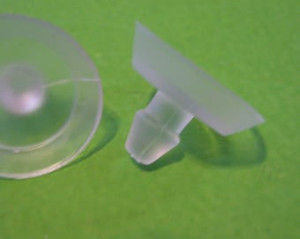 Rubber Suction Cup D18mm Glass Top Table with Stem