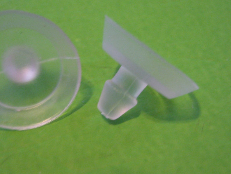 Ventouse en caoutchouc D18 mm et plateau en verre avec tige image 1