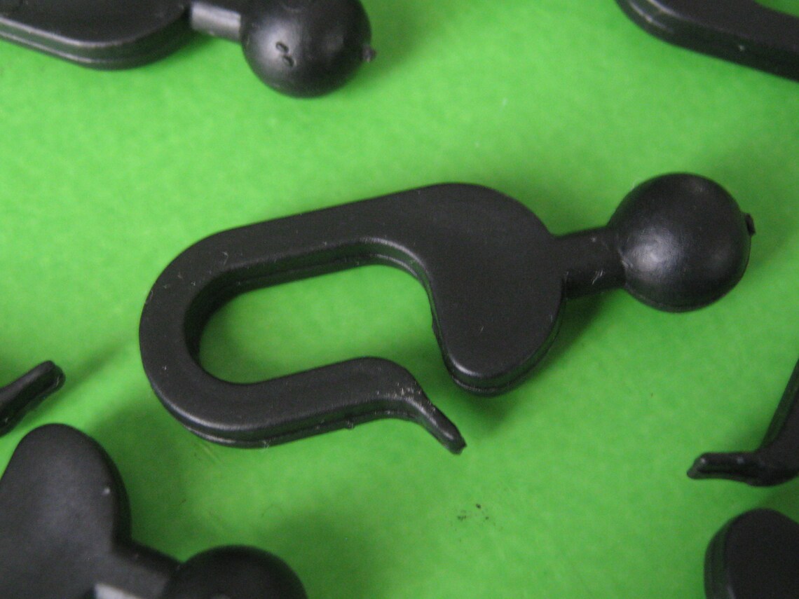 Replacement Black Ball End Railed Plastic Hooks for Gazebo Etsy