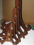 Wooden (MDF) Plate Stand Display Easel WALNUT (color) Holder Plate Bowl Photo Frame Painting size 3 up to 13 inch Height