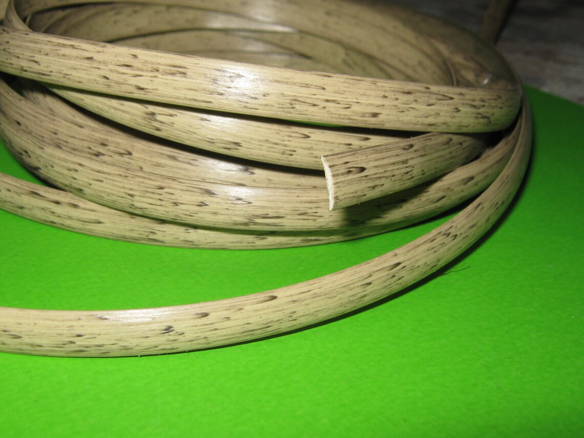 1meter 3.3 Rattan Flat Strip DARK CREAM / BEIGE Repair Etsy